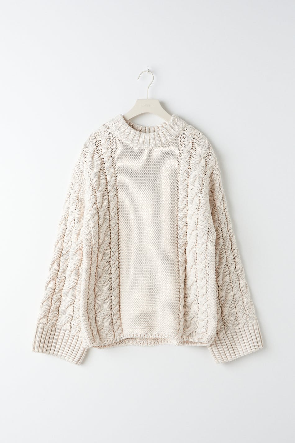 Chunky cable knit sweater