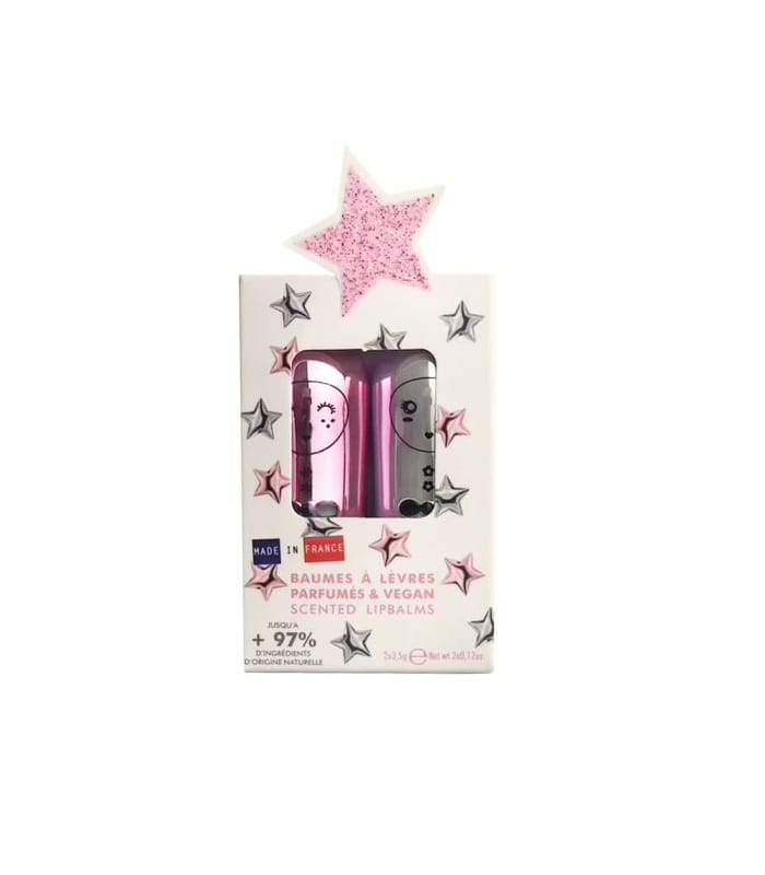 INUWET-COFFRET DUO - SILVER ROSE ETOILE-Baume à lèvres