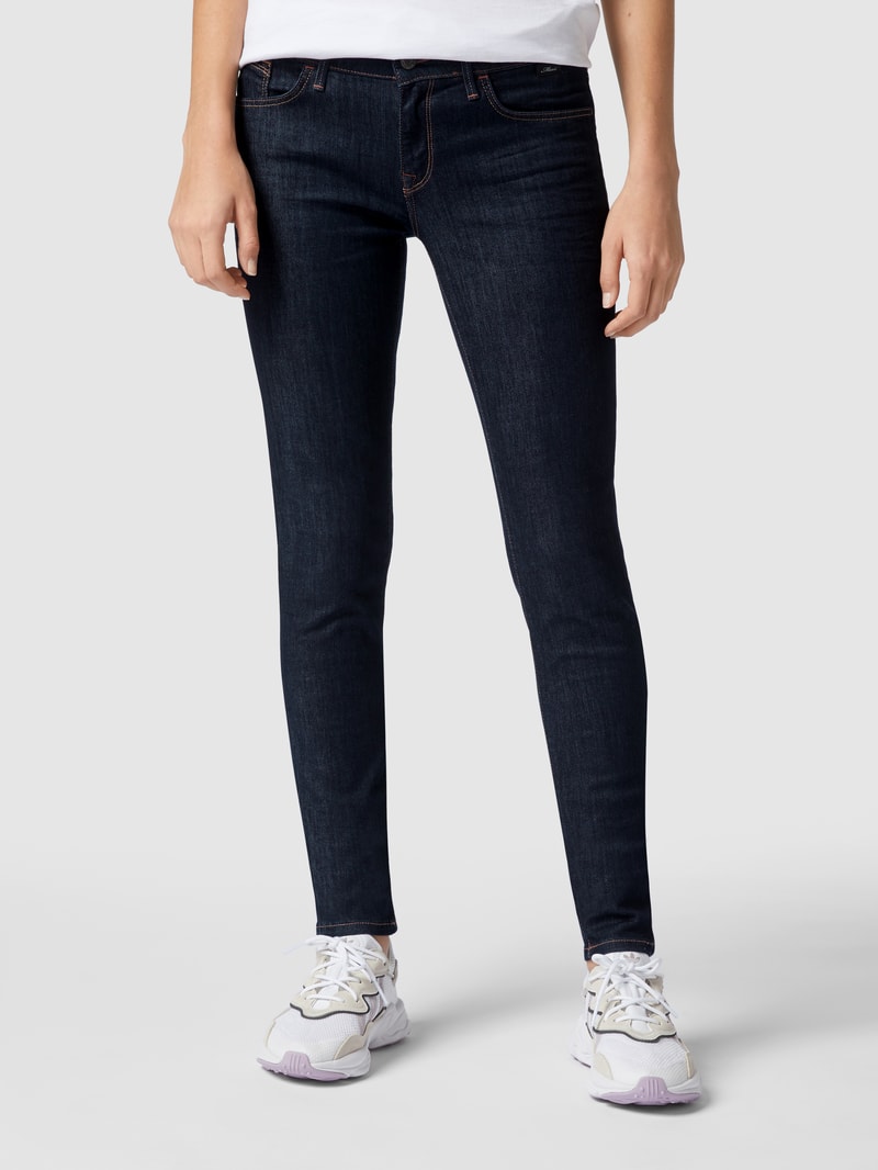Super Skinny Fit Jeans Viskose-Anteil mit Modell 'Adriana' in dunkelblau