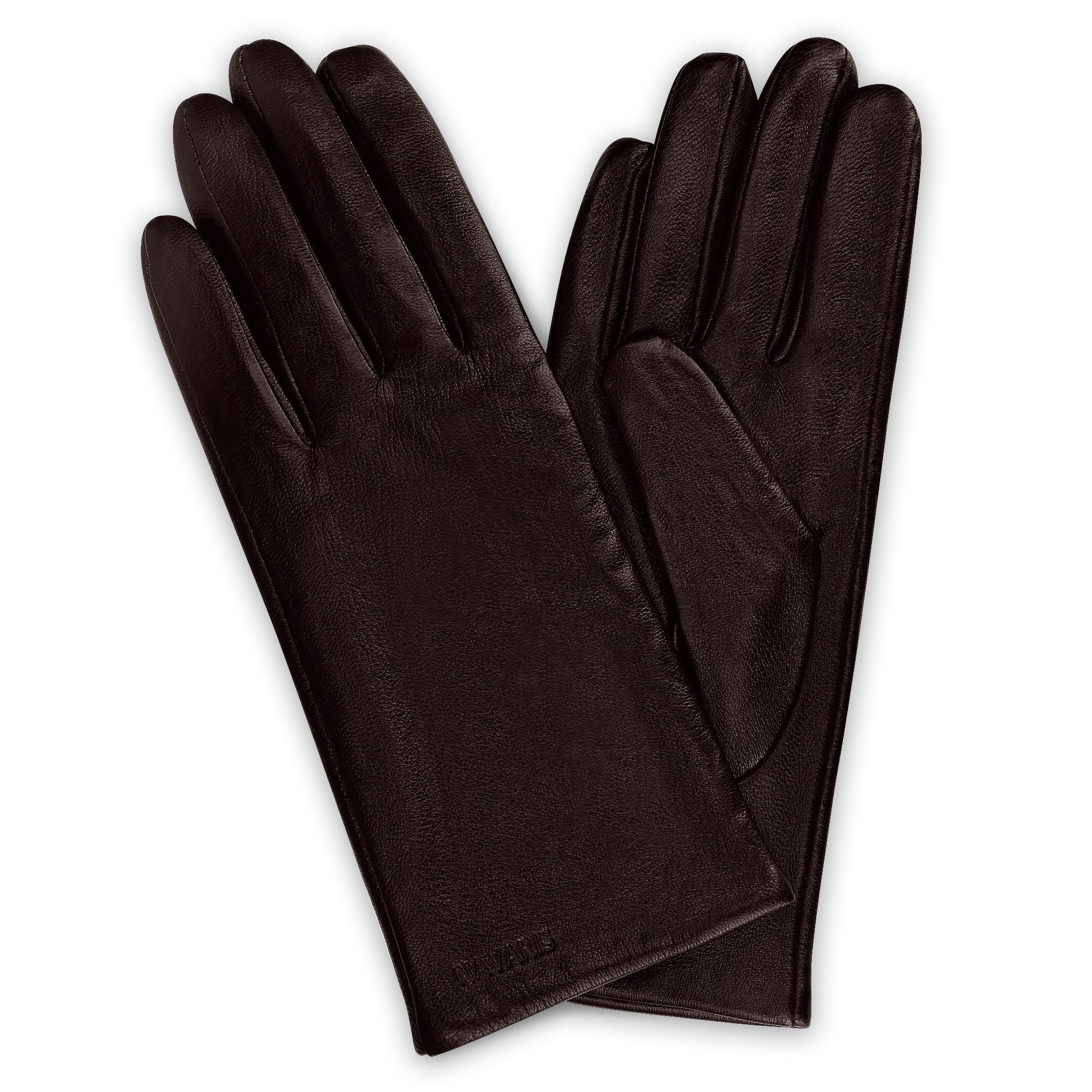 Navaris Lederhandschuhe Damen Nappa Handschuhe Touchscreen - Lammleder Kaschmir Mix Futter