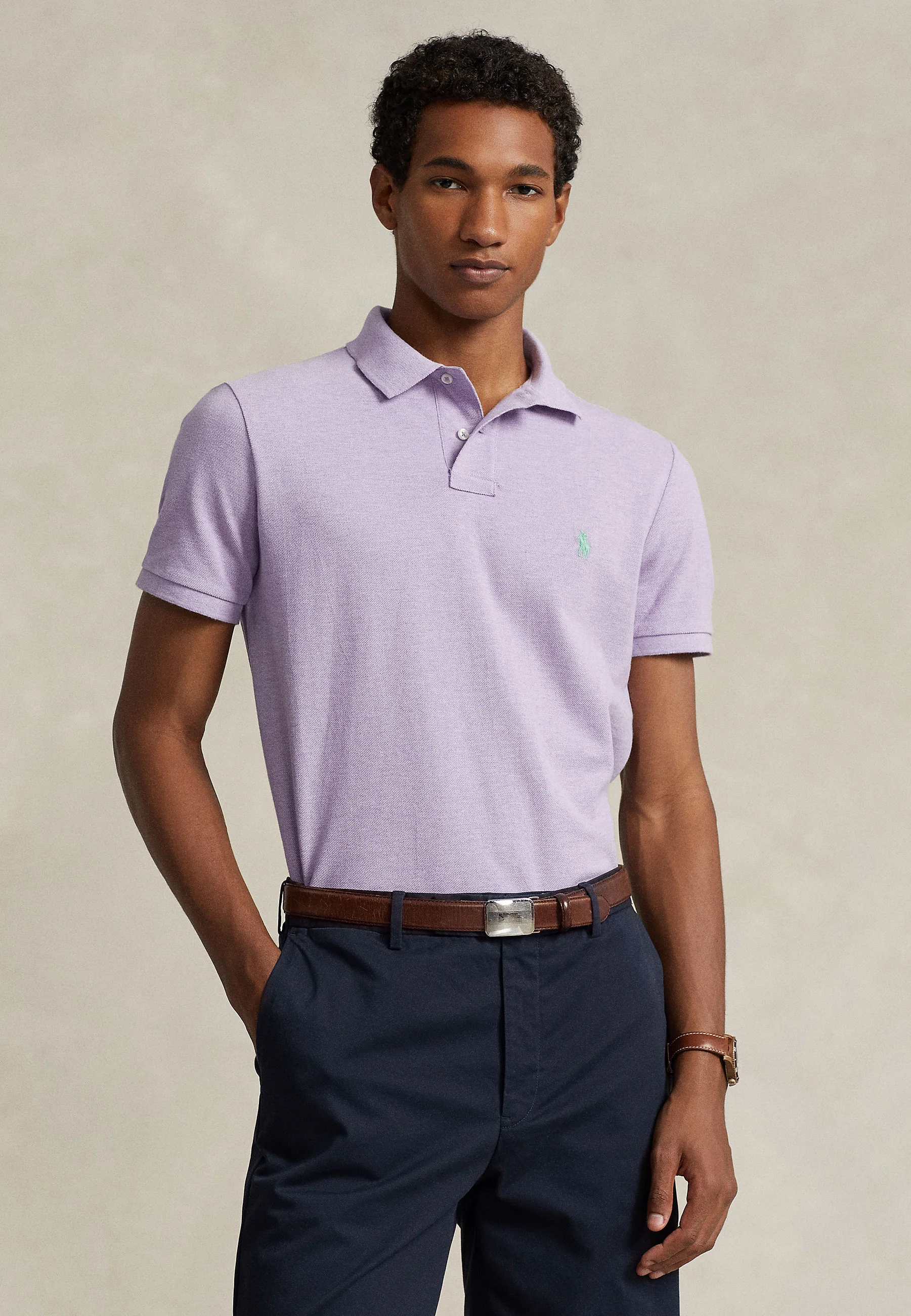 Polo Ralph Lauren SLIM FIT MESH SHIRT - Polo