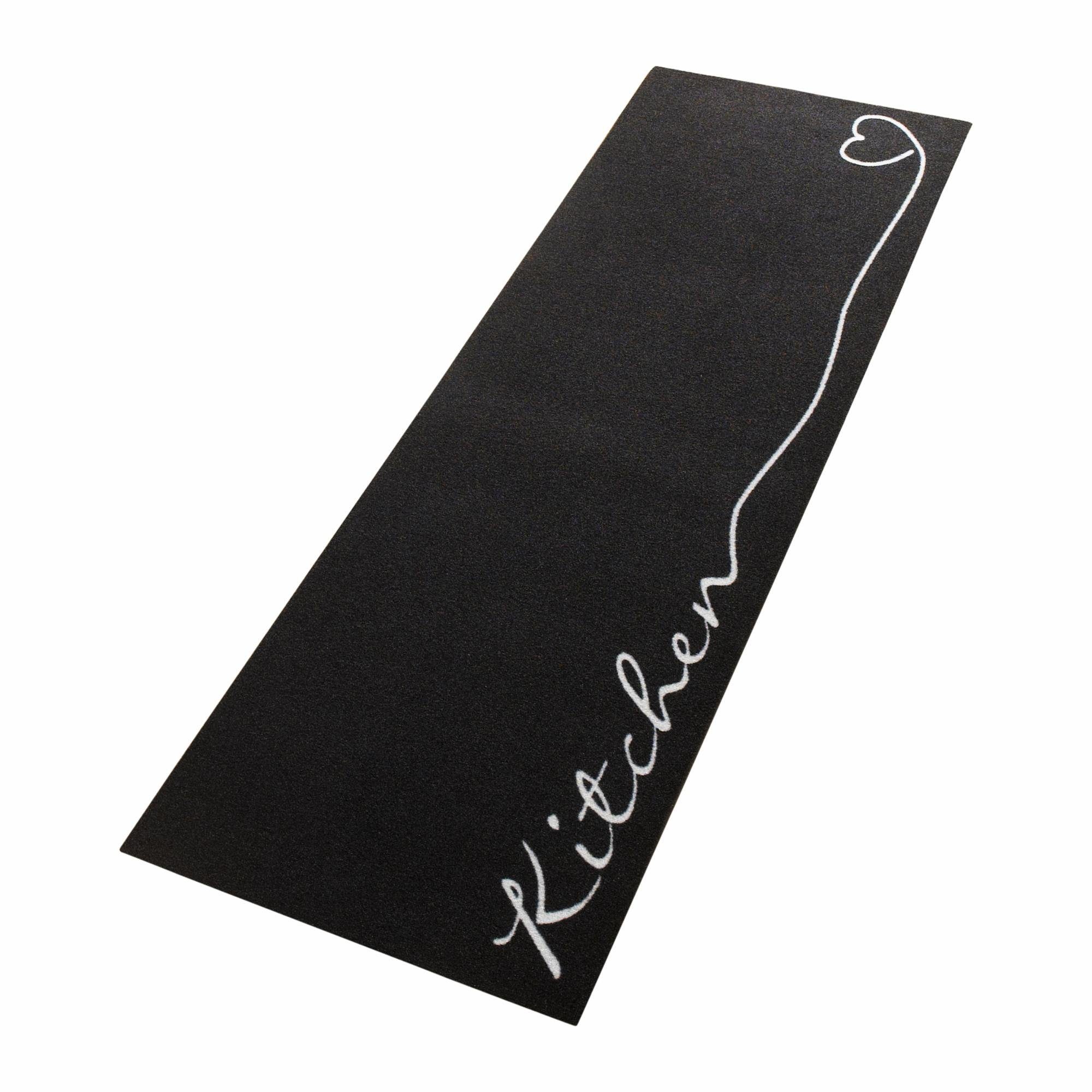 Küchenläufer Kitchen Herz, HANSE Home, rechteckig, Höhe: 5 mm, Läufer, Rutschfest, Küchenteppich, Küche, Teppich, Pflegeleicht
