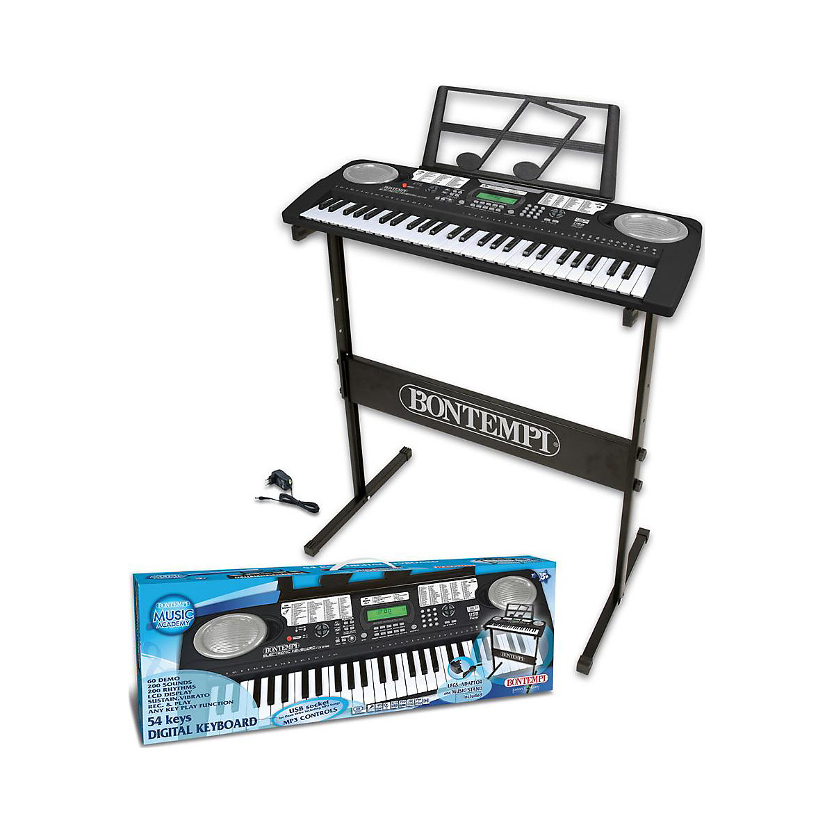 Digitales Keyboard mit 54 Midi- Tasten