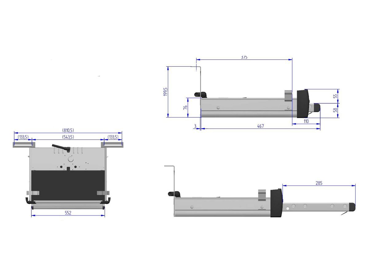 Thule Crafter 2017 12 volt 550 G2 Slide-out Step