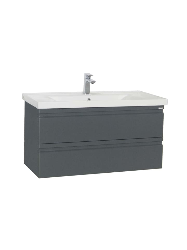 ebuy24 Waschbeckenunterschrank SiloraXL Anthrazit 100 x 46 cm günstig kaufen onesize