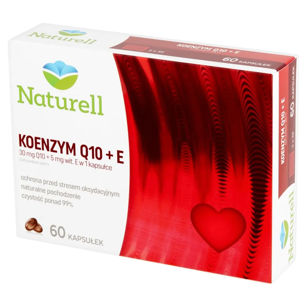 Naturell koenzim Q10 + vitamin E, kapsule