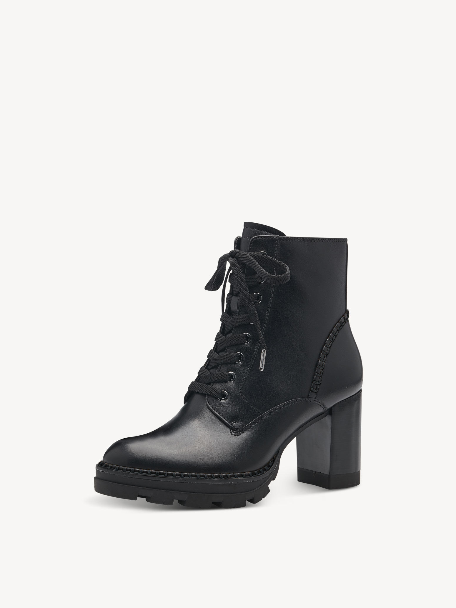 Bottine en cuir - noir