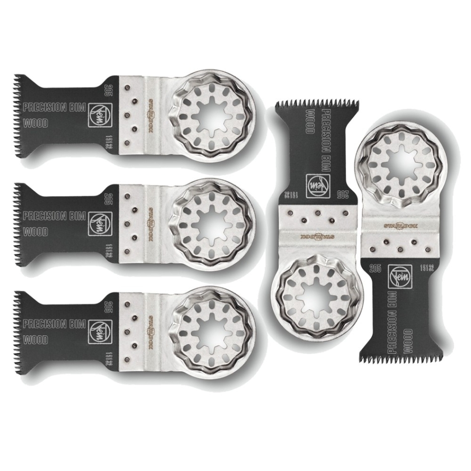 Lames de scie de précision bimétalliques E-Cut 35x50 pour bois Fein Accessories 63502205230, compatibles avec la scie Fein FMM Multimaster (lot de 5).
