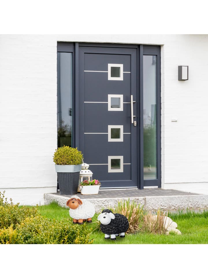 relaxdays Gartenfigur Schaf in Schwarz günstig kaufen onesize