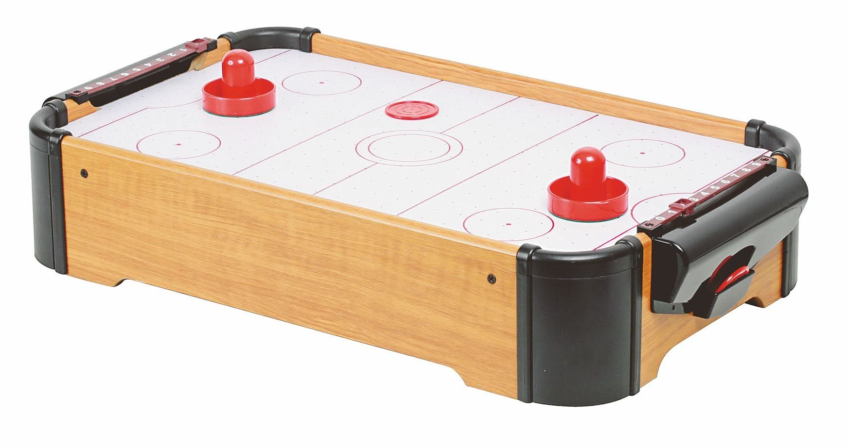Spetebo Air-Hockeytisch Mini Air Hockey - 50 x 30 cm - Airhockeytisch, Airhockey Tisch mit Gebläse