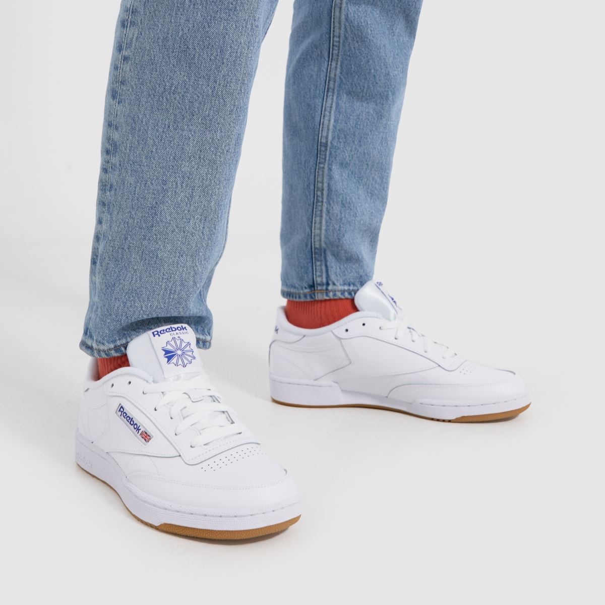 Reebok Club C 85 – Vita och marinblå träningsskor