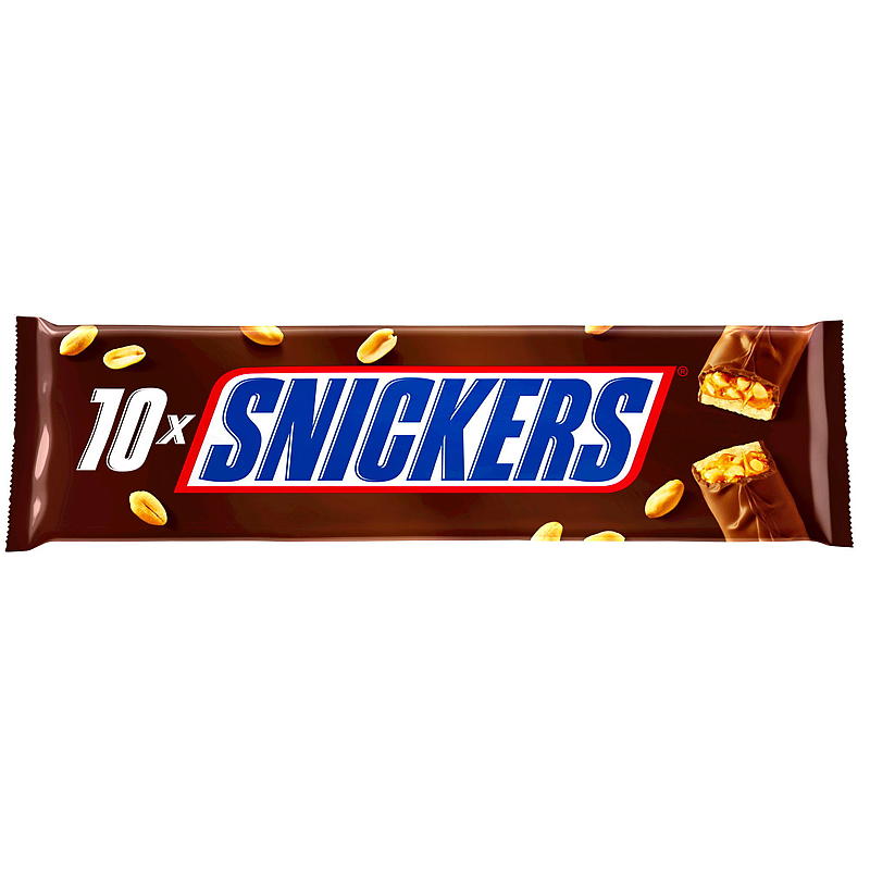 Mars Snicker sjokolade 10-pakning