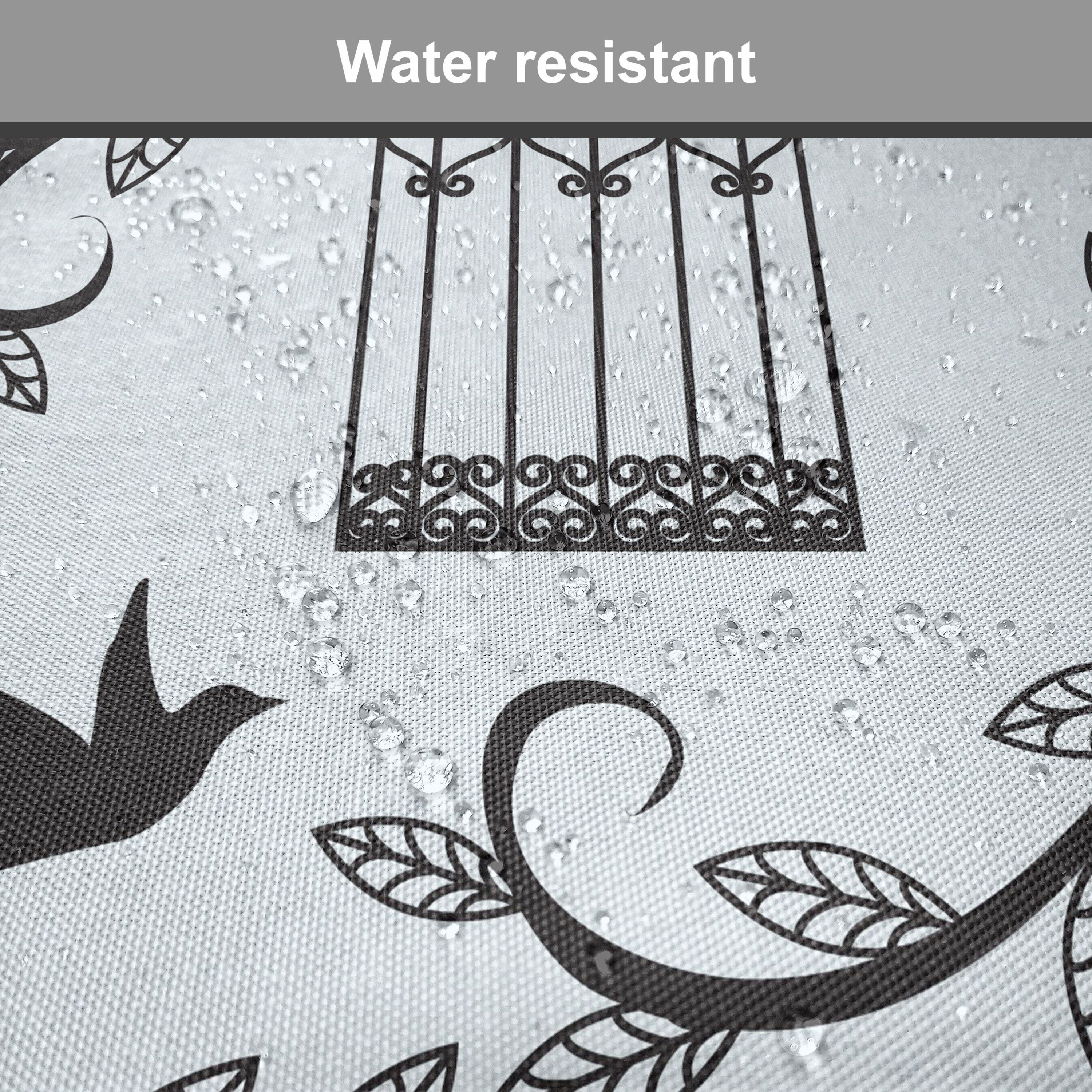 Abakuhaus Stuhlkissen Dekoratives wasserfestes Kissen mit Riemen für Küchensitze, Vögel Zweig der Blumenbaum