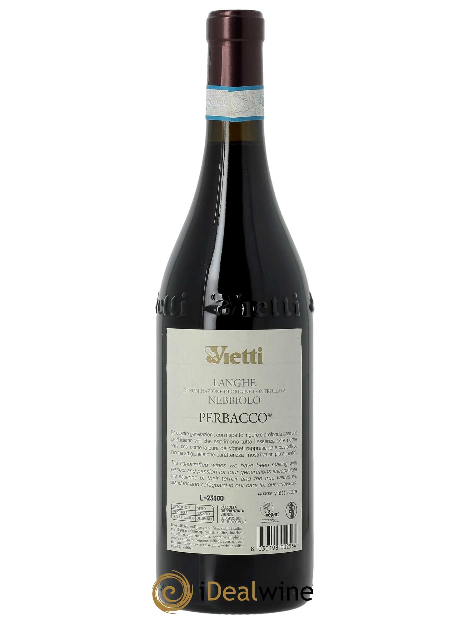 Langhe DOC Perbacco Vietti  2021 - Lot de 1 Bouteille