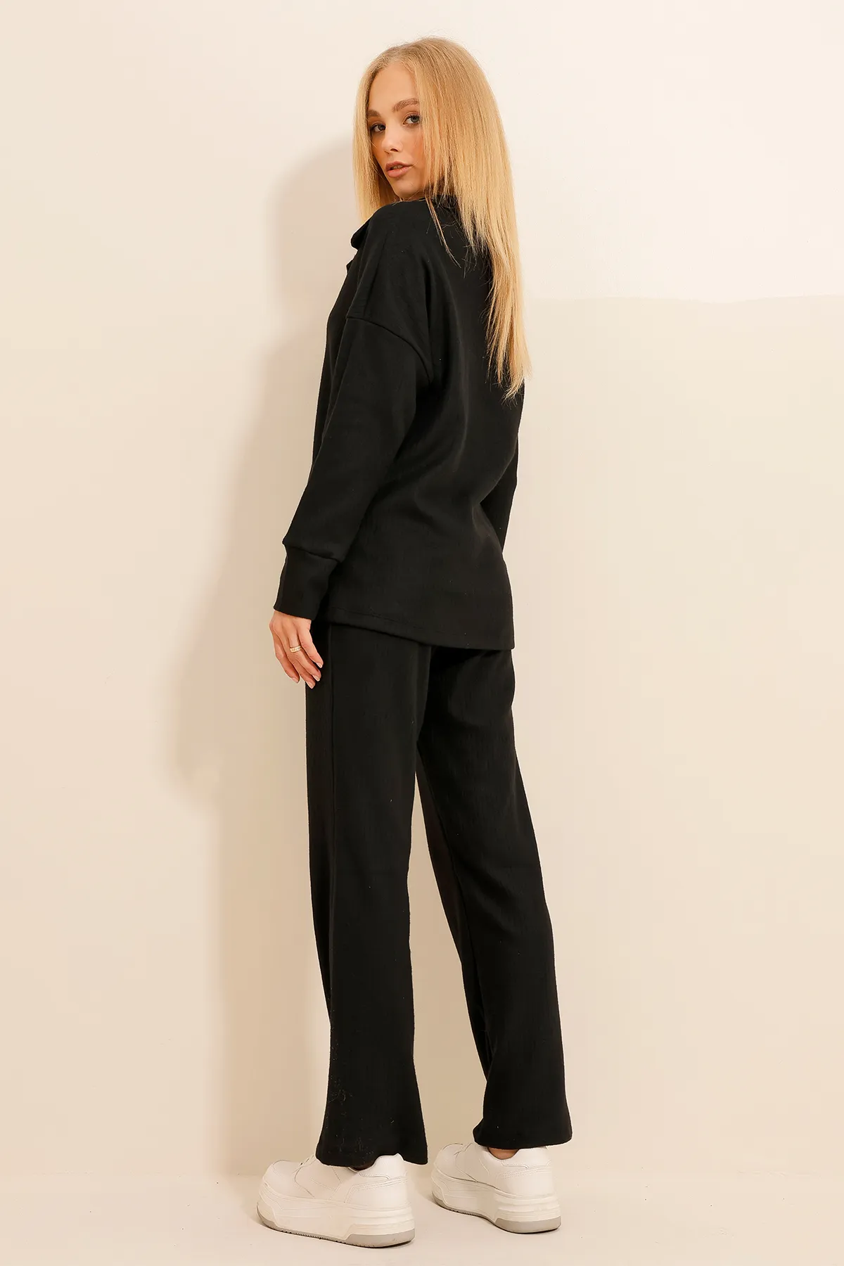 Trend Alaçatı Stili  Zweiteiler - Schwarz - Regular Fit