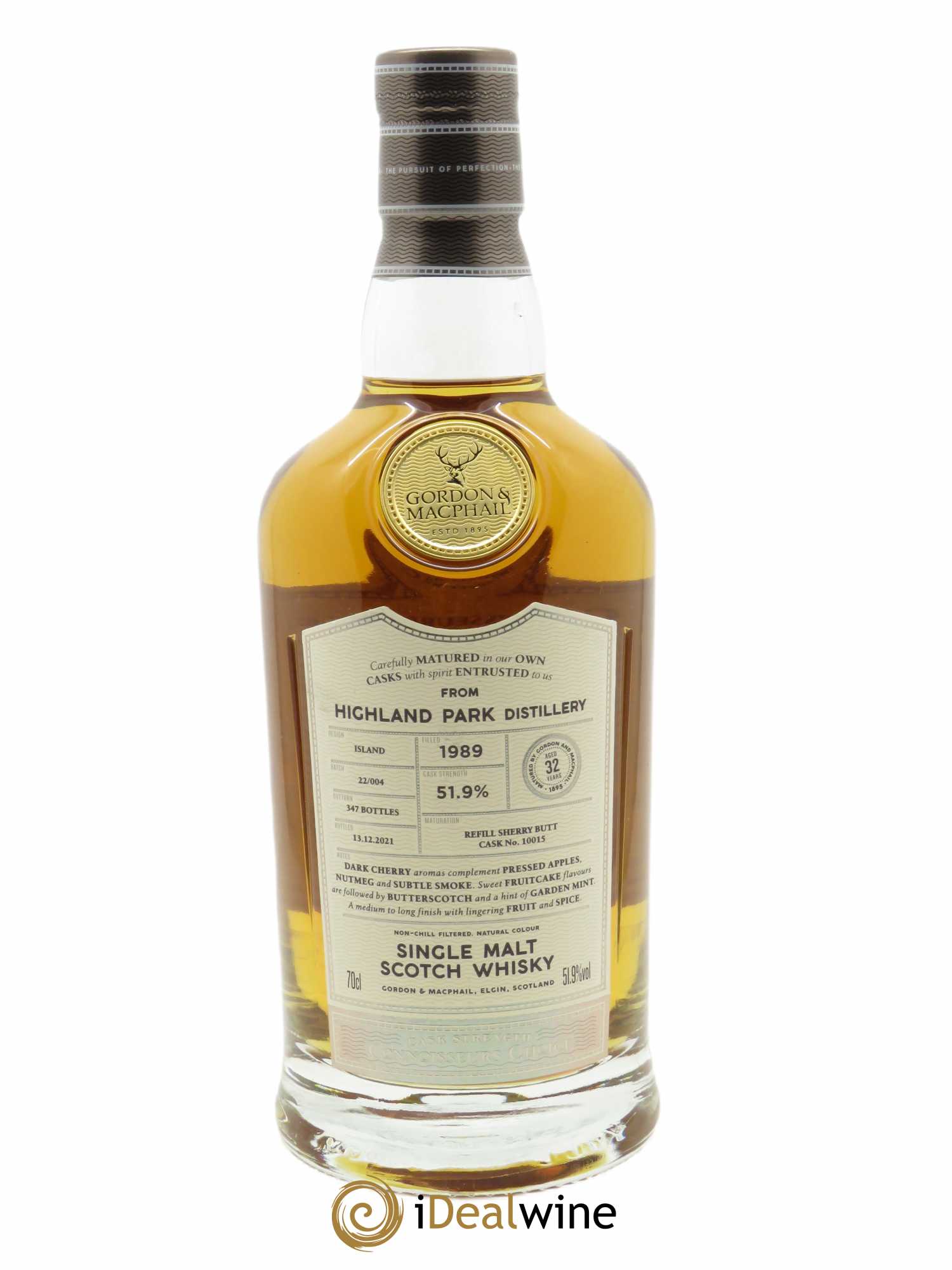 Whisky Highland Park 32 ans Gordon & Macphail  1989 - Lot de 1 Bouteille