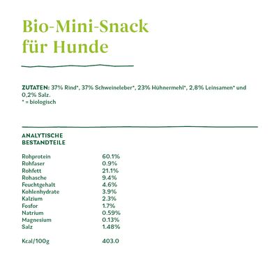 Yarrah Bio Mini Snack für Hunde