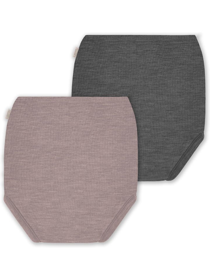 Normani Outdoor Sports 2er Pack Baby Merino Windelhose Tokoroa in Anthrazit/Rosa günstig kaufen