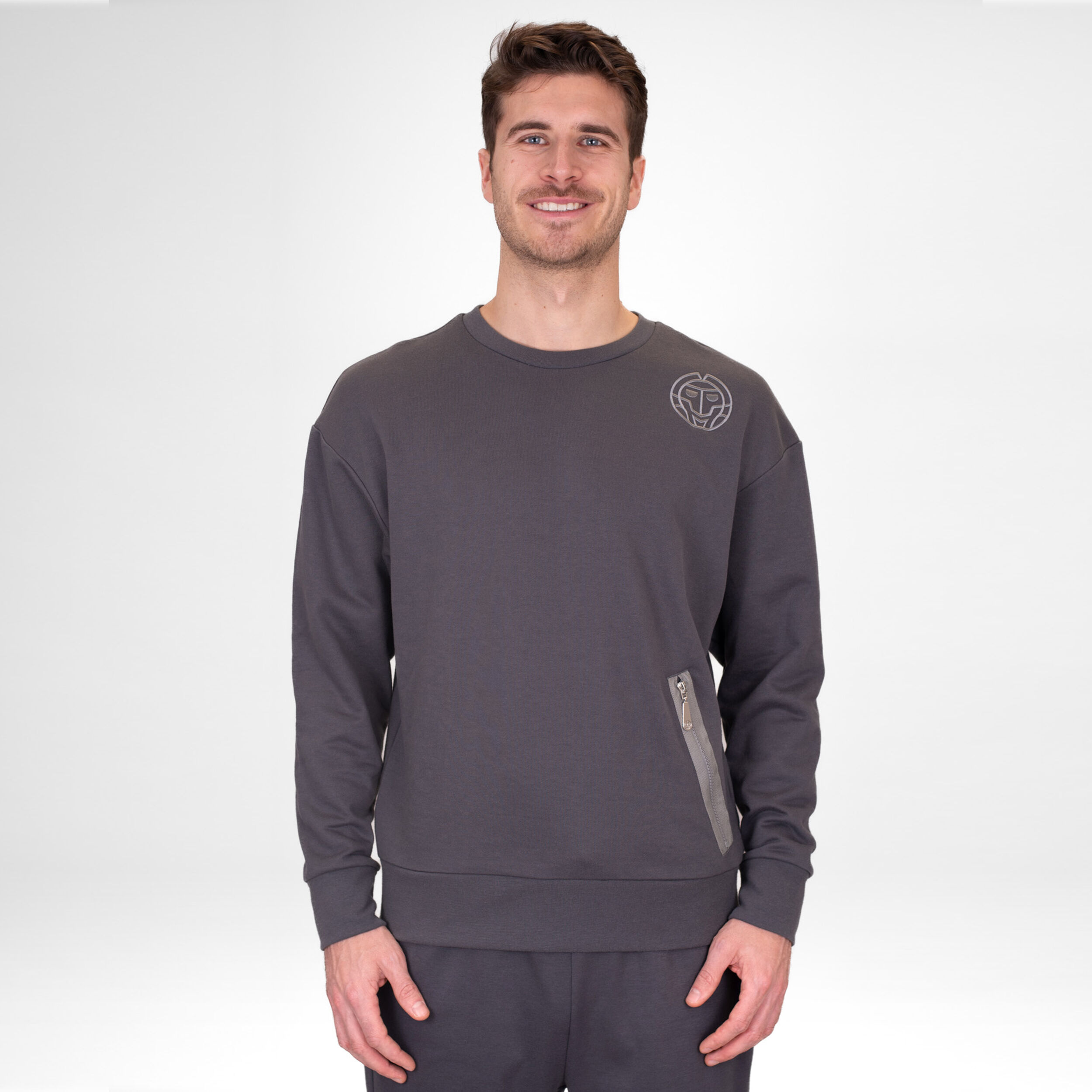 Chill Crew Sweatshirt Herren - Dunkelgrau