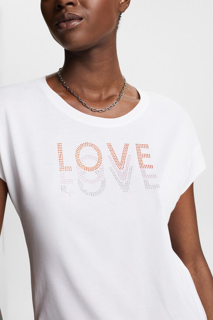 Jersey-T-Shirt mit Applikation