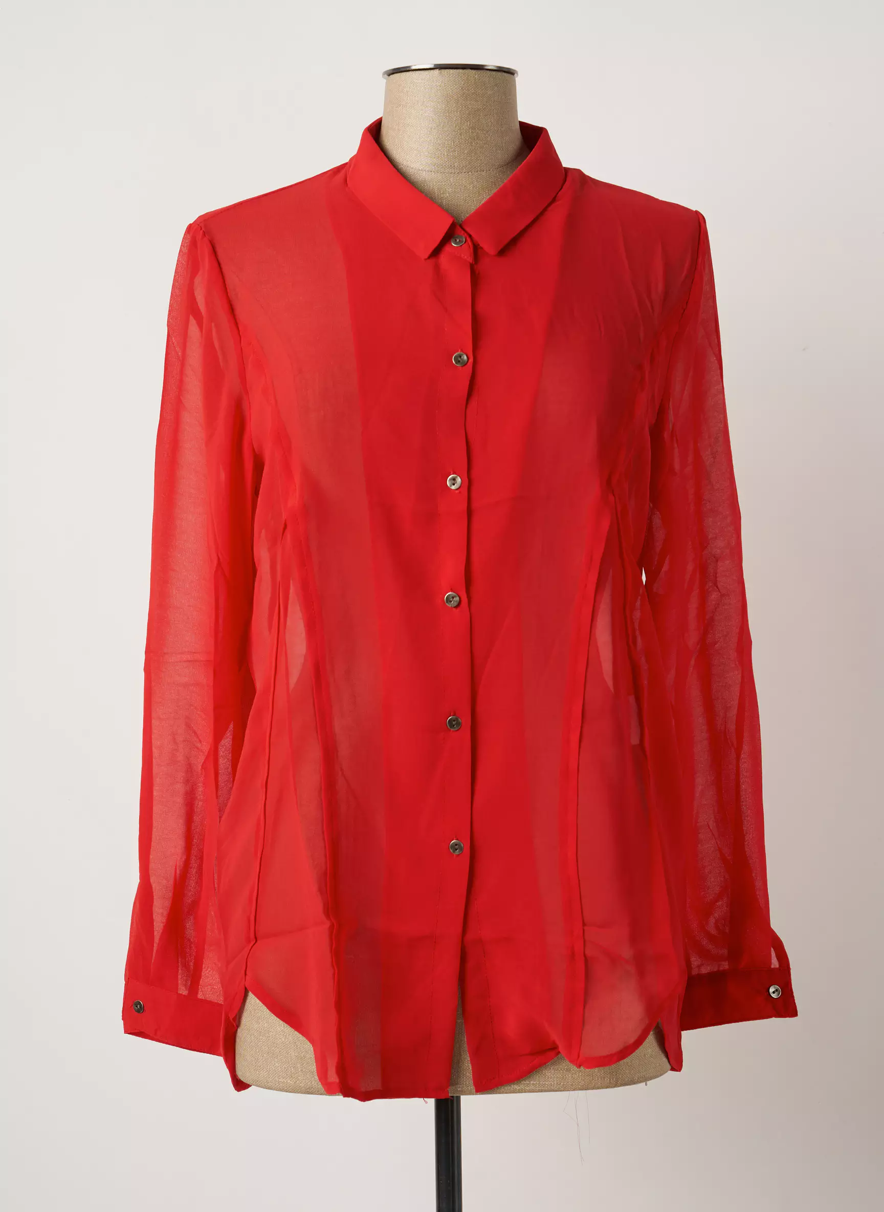 Areline Chemisiers Femme couleur rouge