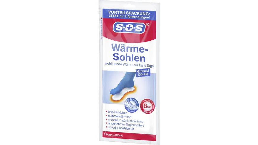 SOS Wärme Sohlen Gr. 36-40