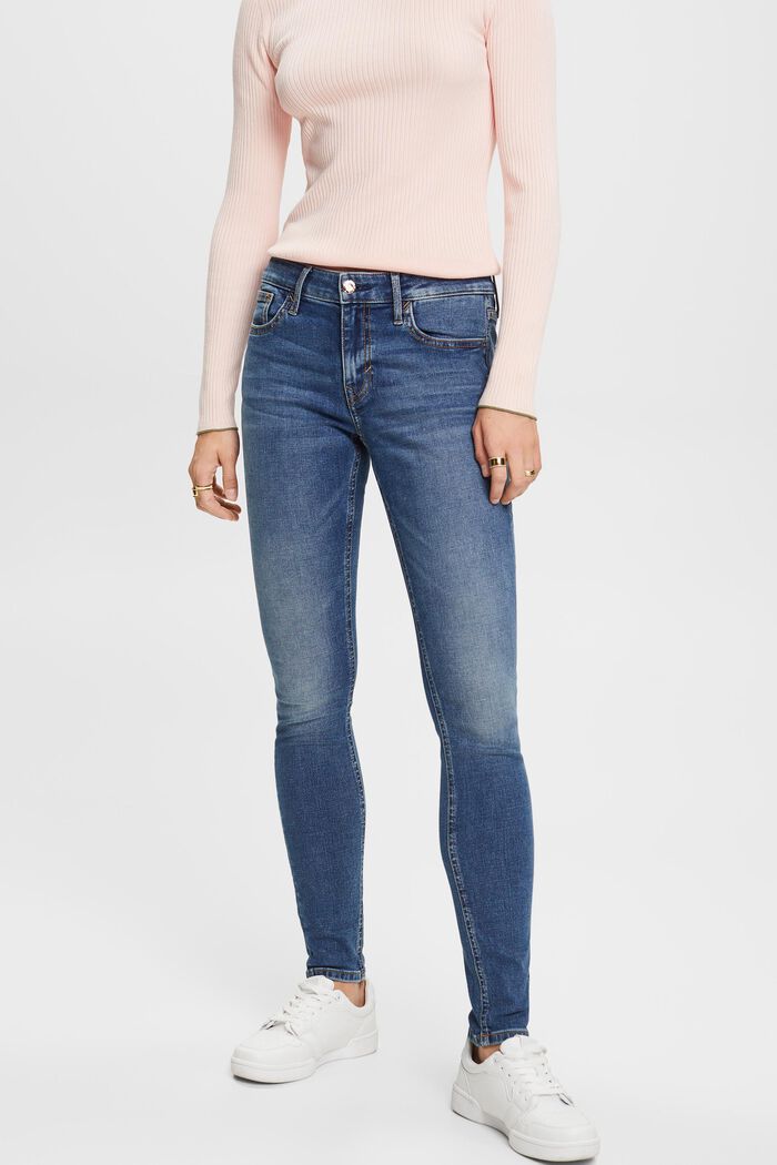 Skinny Jeans mit mittlerer Bundhöhe