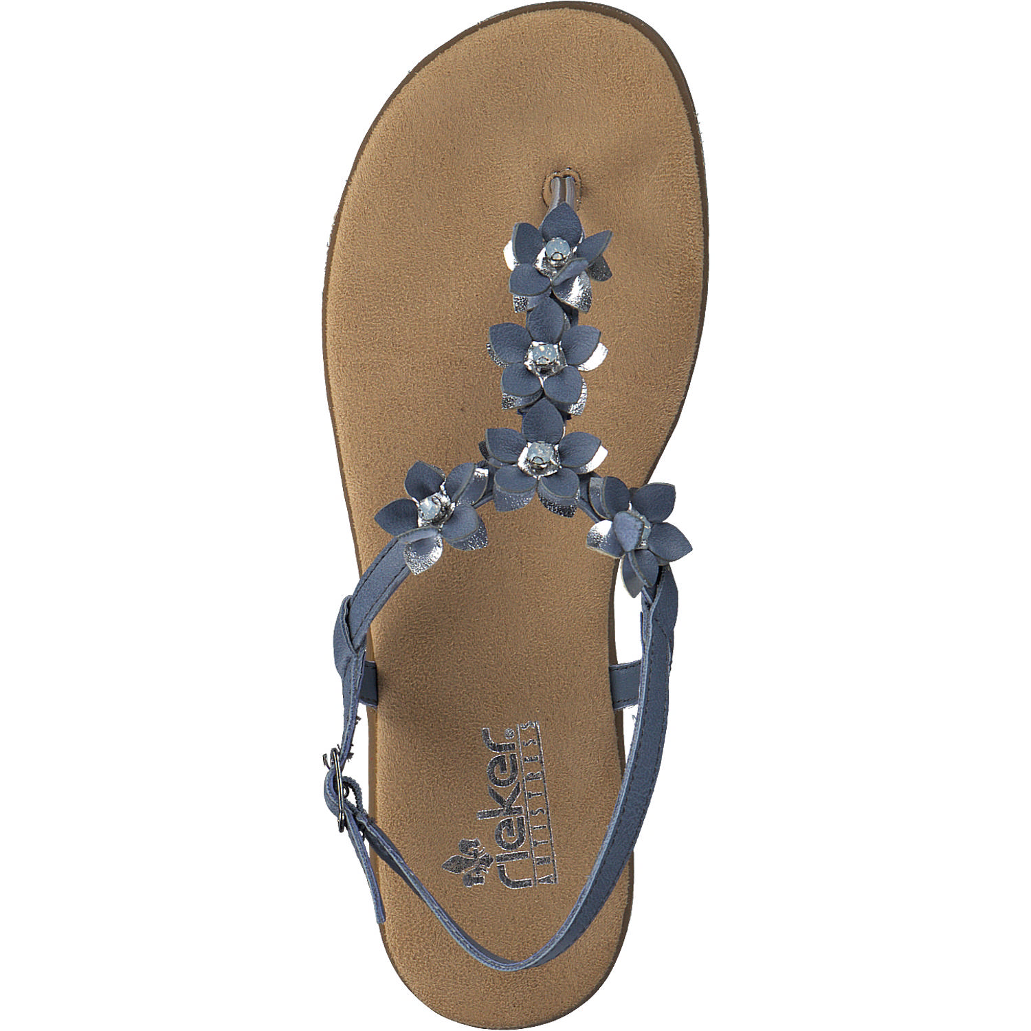 Rieker 64257, Sandalen, Damen, Blau