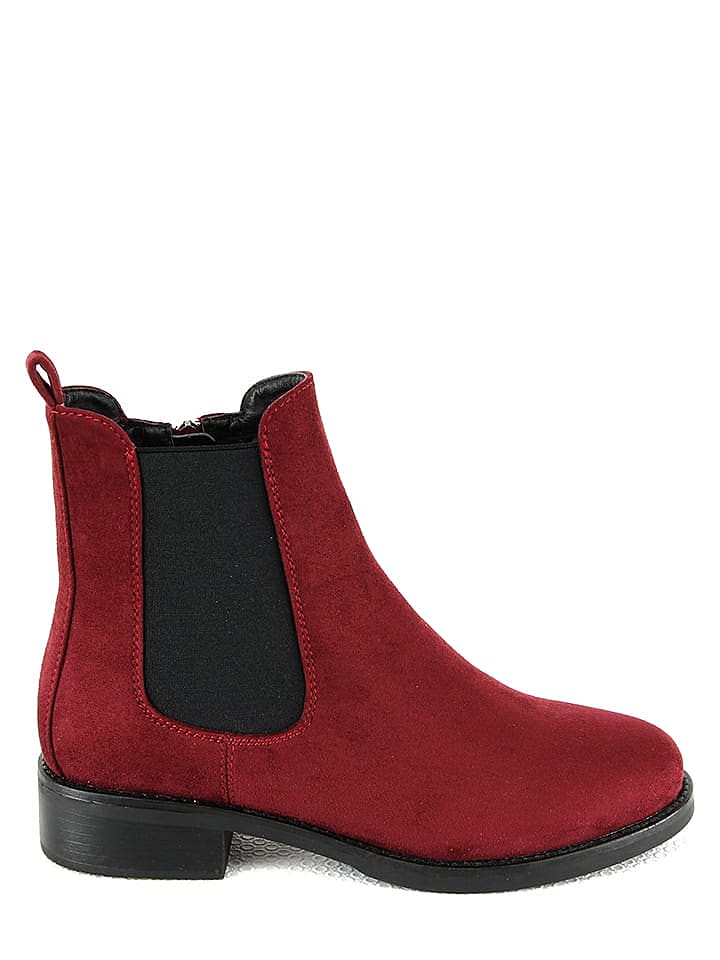 Sixth Sens Chelsea-Boots in Rot günstig kaufen 37