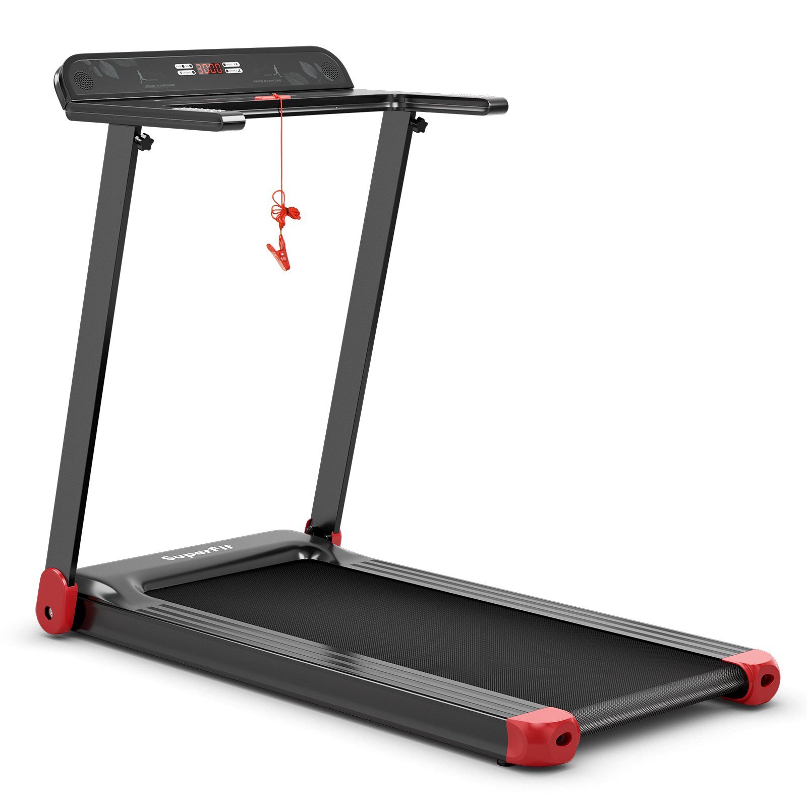 COSTWAY Laufband Fittnessgerät, 12 km/h mit 12 Programme, per App