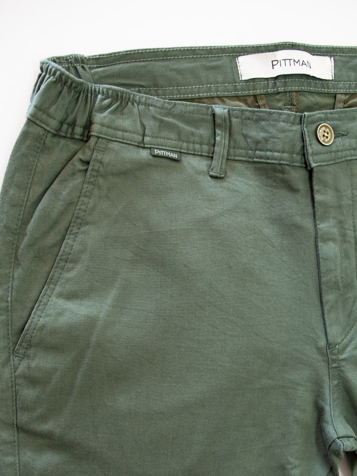 Pittman Stretch Chino Hose Andrew in Khaki günstig kaufen