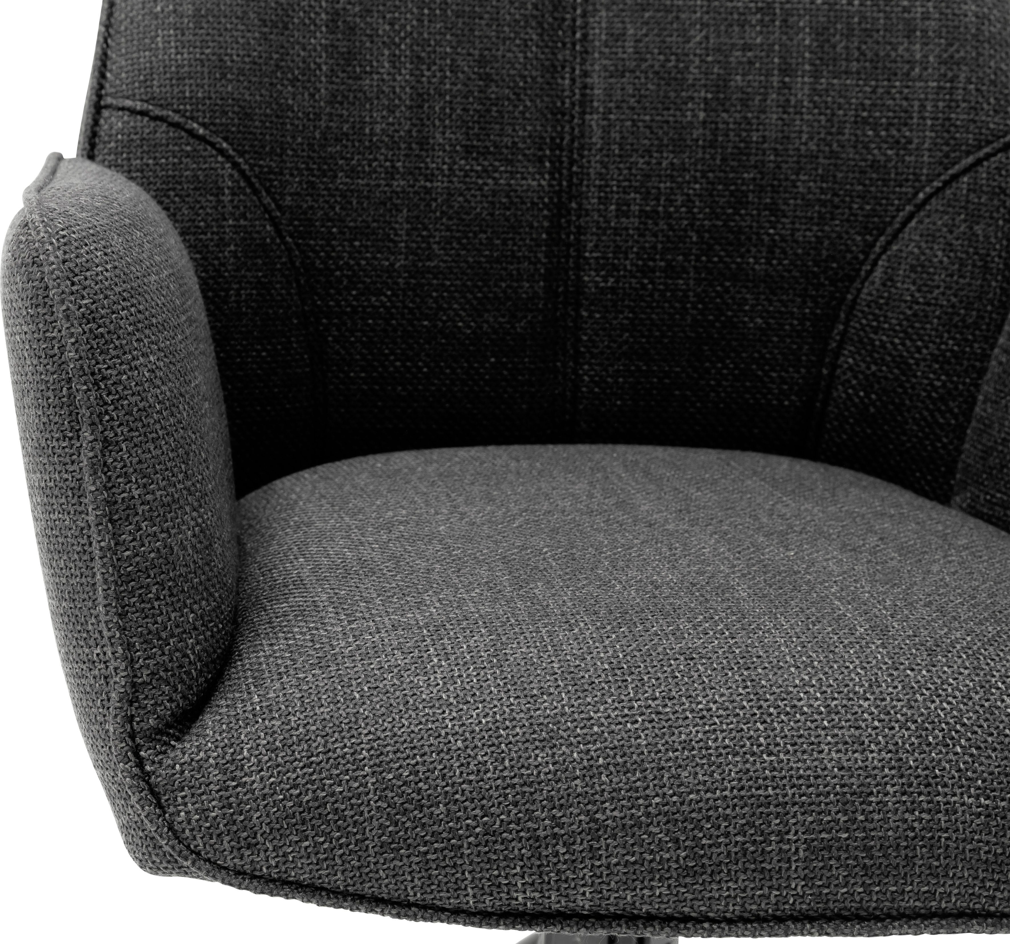 MCA furniture 4-Fußstuhl Pemba (Set, 2 St), 2er-Set, 180°drehabr mit Nivellierung, Stuhl belastbar bis 120 kg