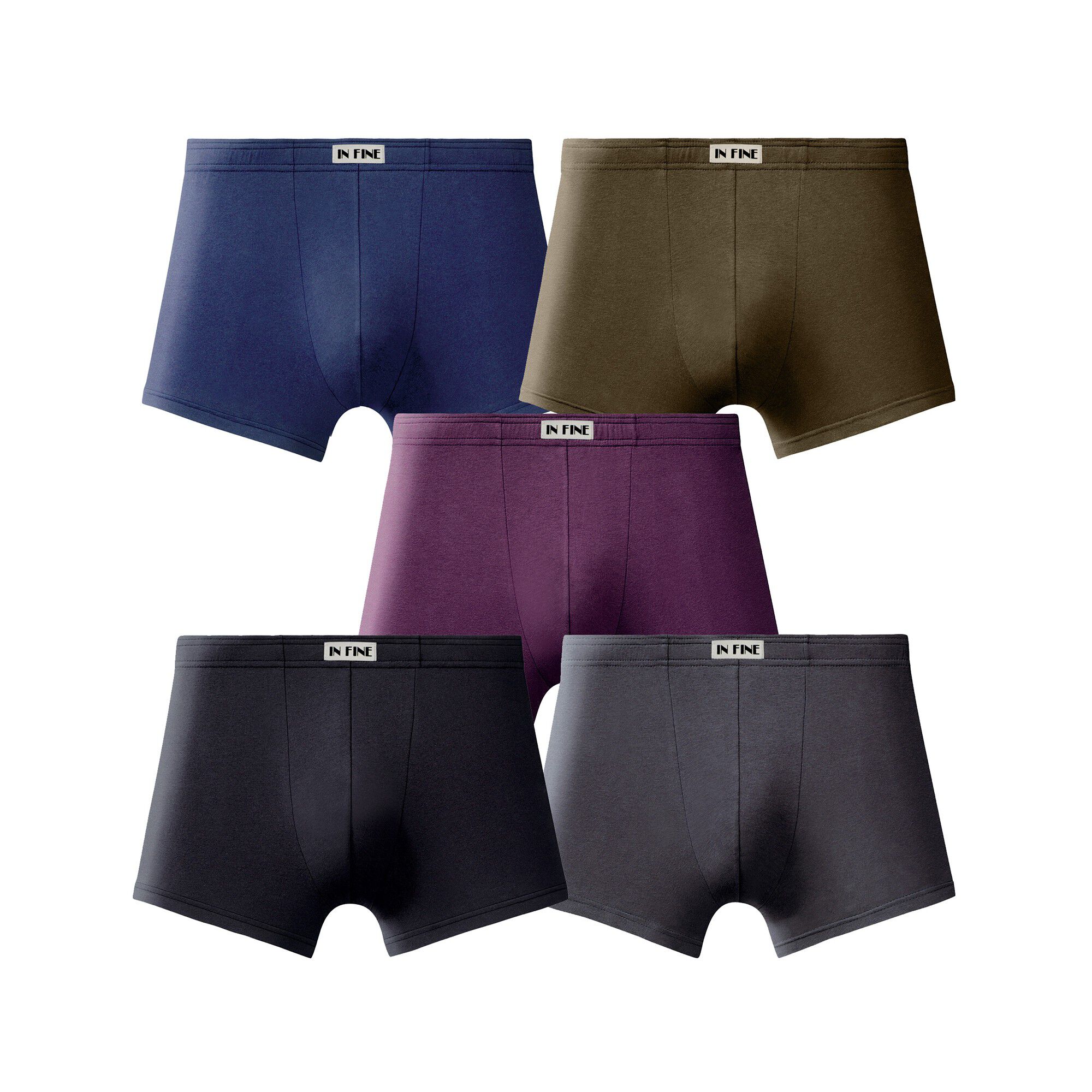 Boxer uni ceinture élastiquée recouverte