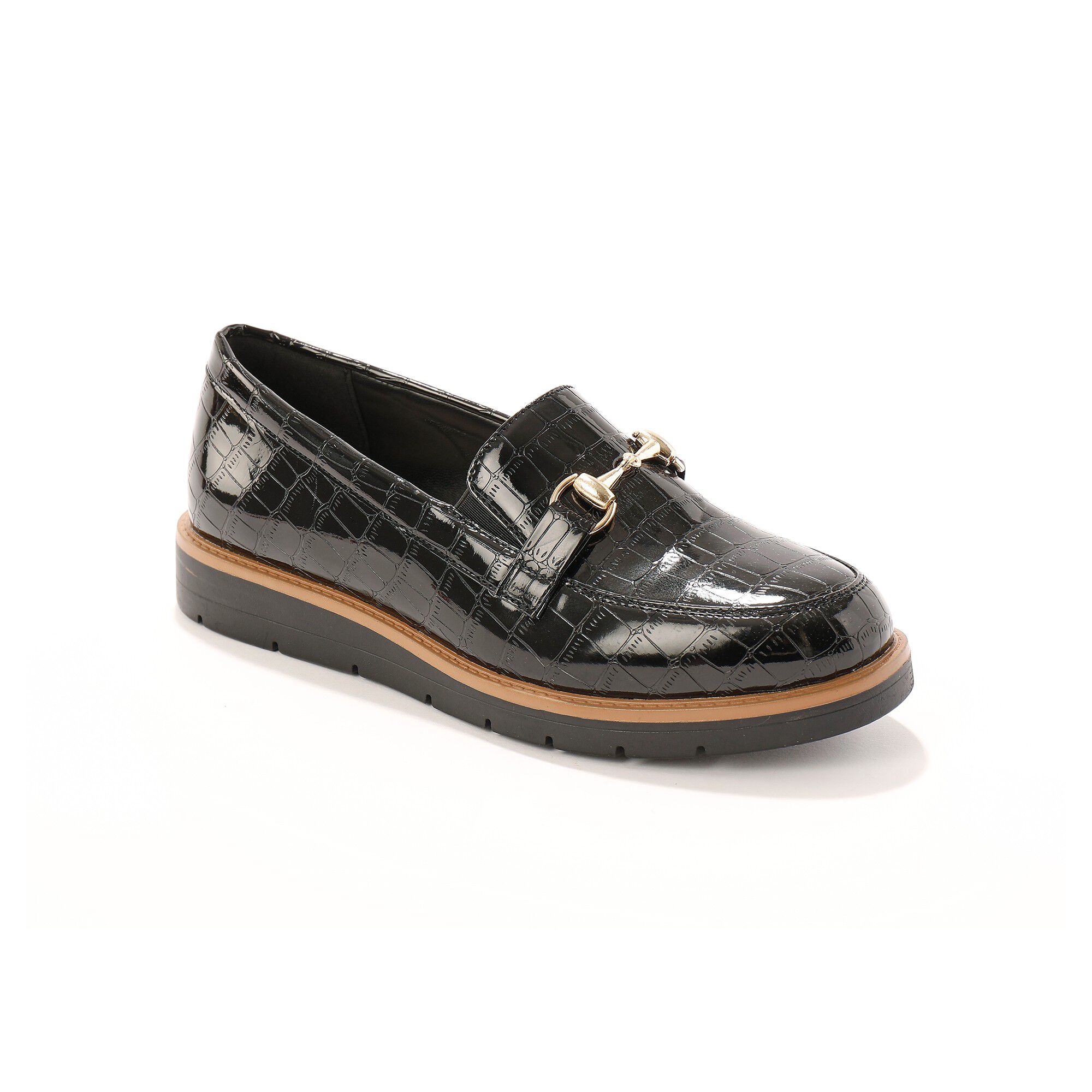 Mocassins à mors semelle compensée