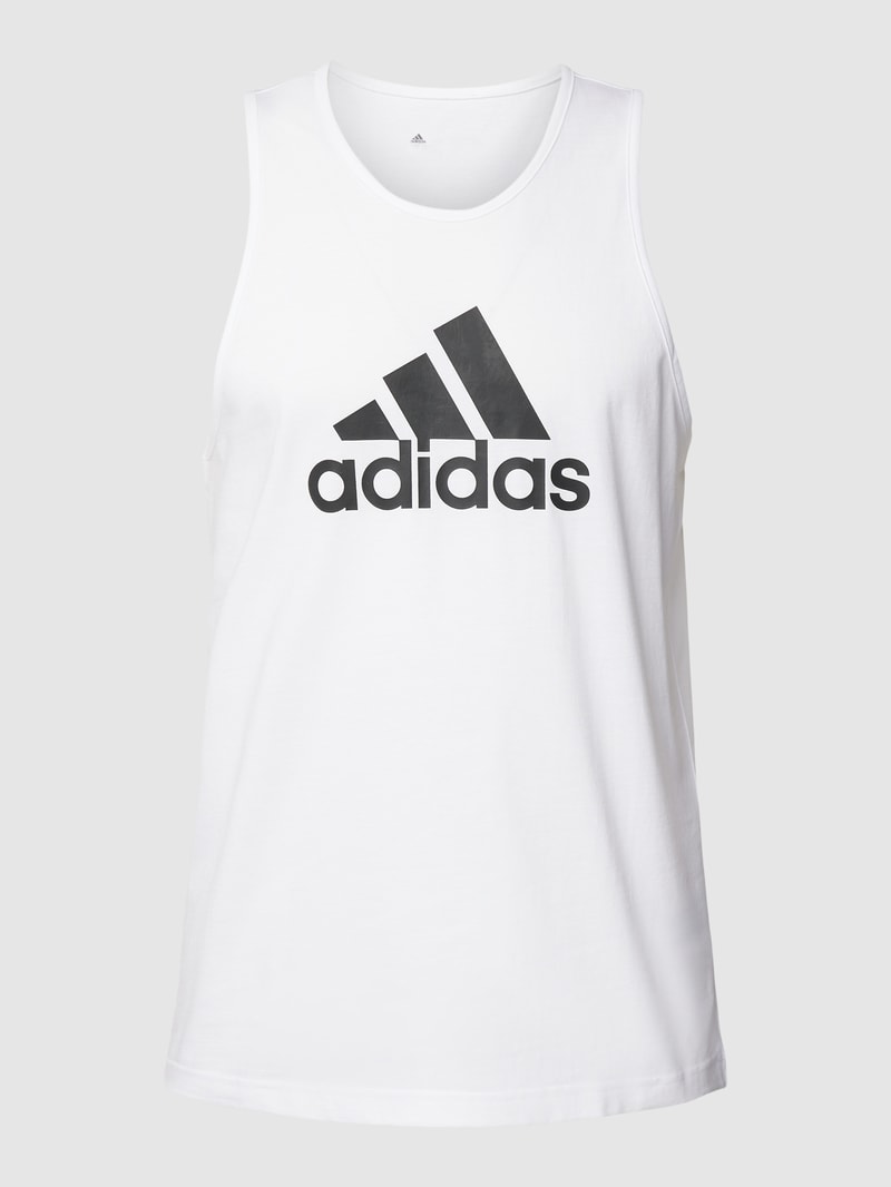 Tanktop mit Logo-Print in weiß