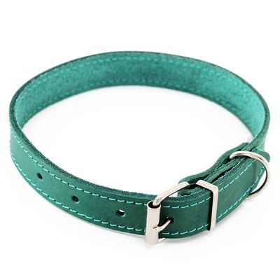 Heim Halsband mit Ziernaht, petrol