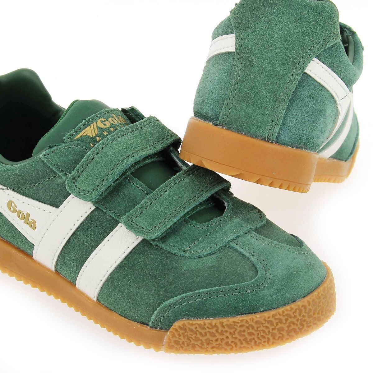 Gola  HARRIER VELCRO CKA192 - vert blanc