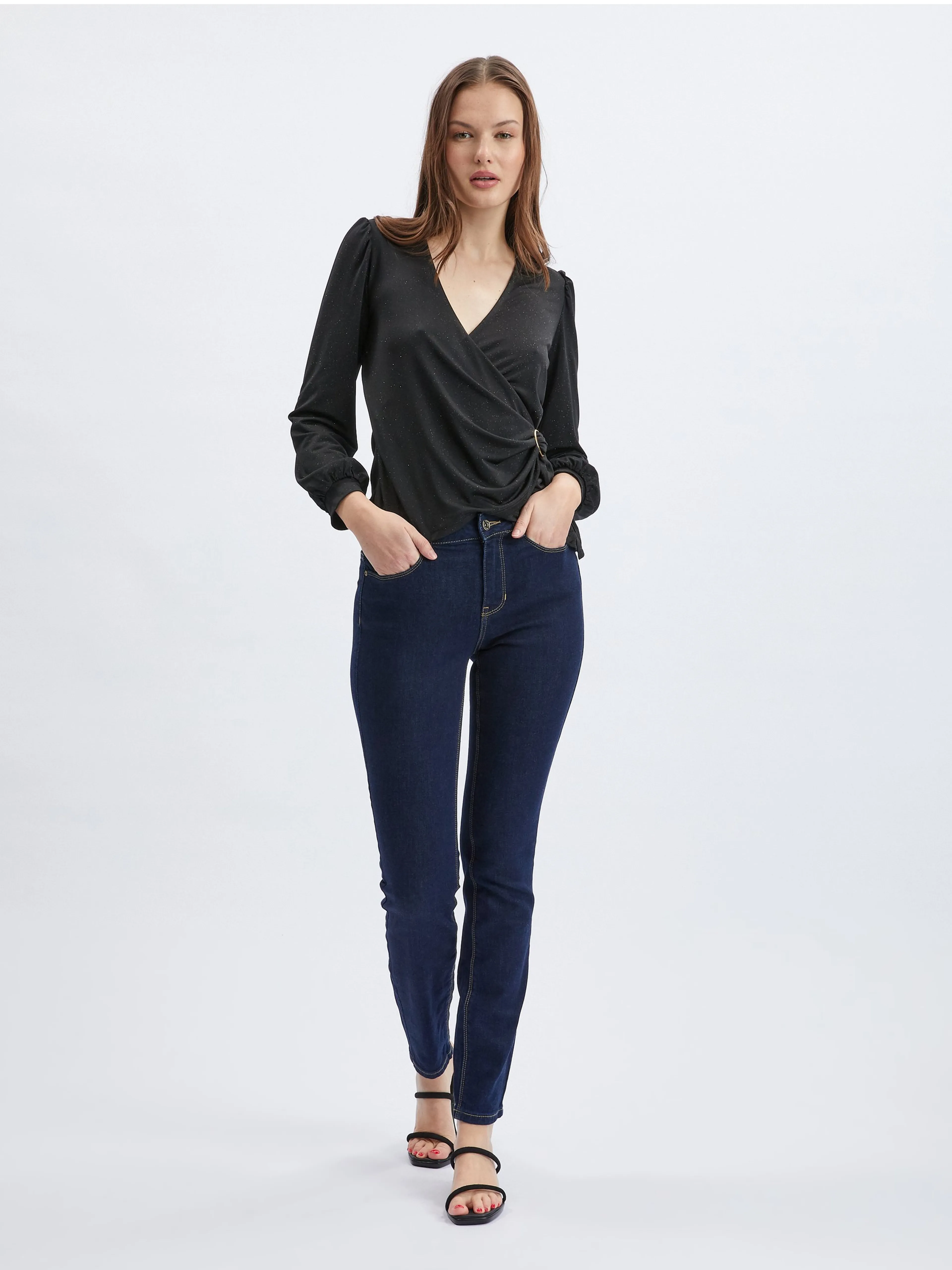 Schwarze Damenbluse ORSAY