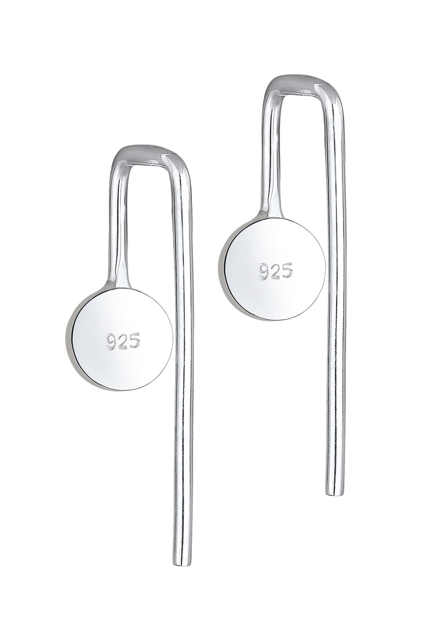 Elli Géo Basic Minimal ženske naušnice - (925/1000) srebro