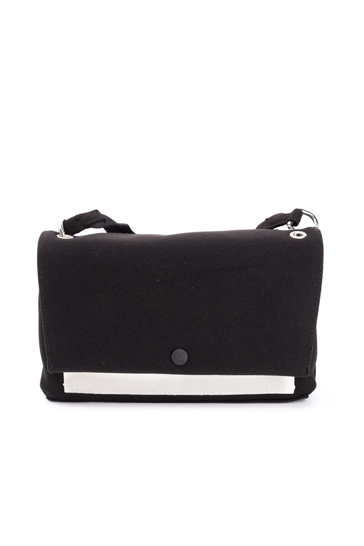 Calvin Klein  Schwarze Damen-Umhängetasche mit Schnappverschluss K60k6106970gm