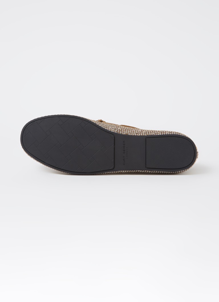 Mocassino Kurt Geiger Eagle con dettagli in pelle e strass