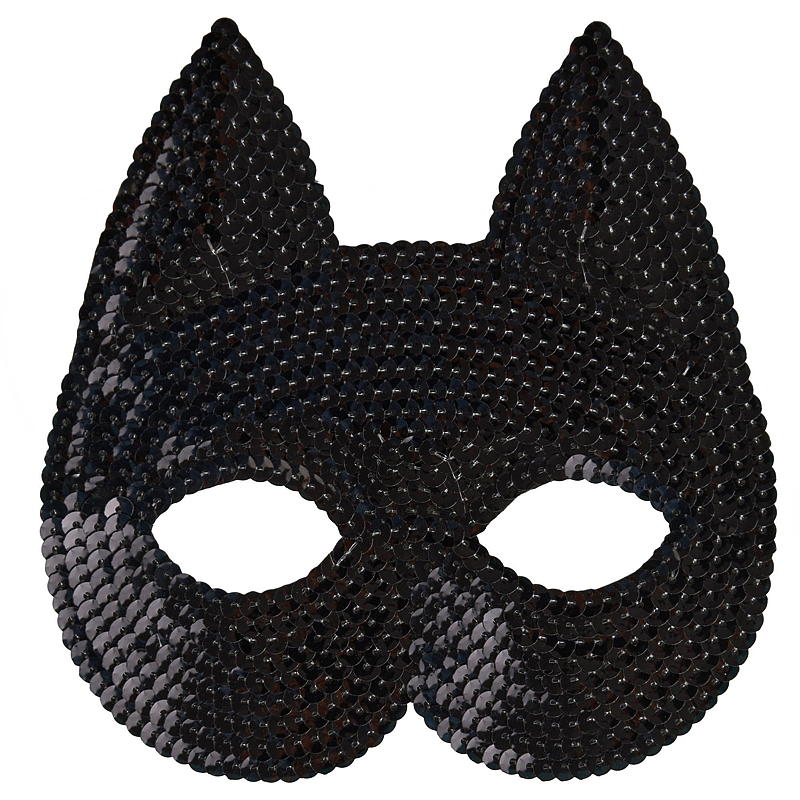Time 2 Change Halvmaske m/paljetter Halloween