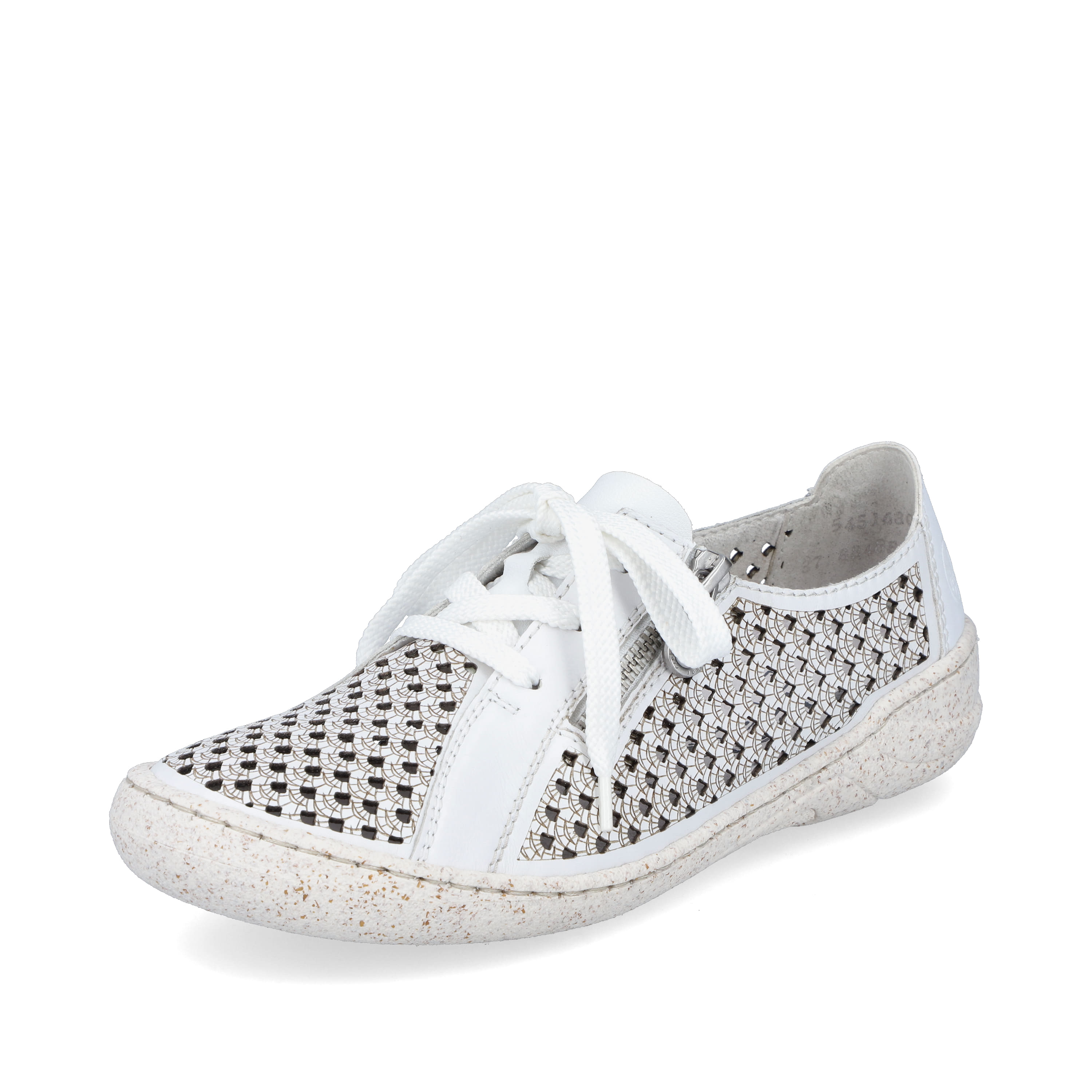 Rieker Damen Schnürschuhe reinweiß