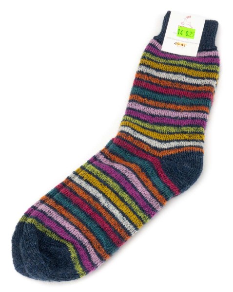 Hirsch Natur ~ Vollplüsch-Socke ~ Ringel Jeans