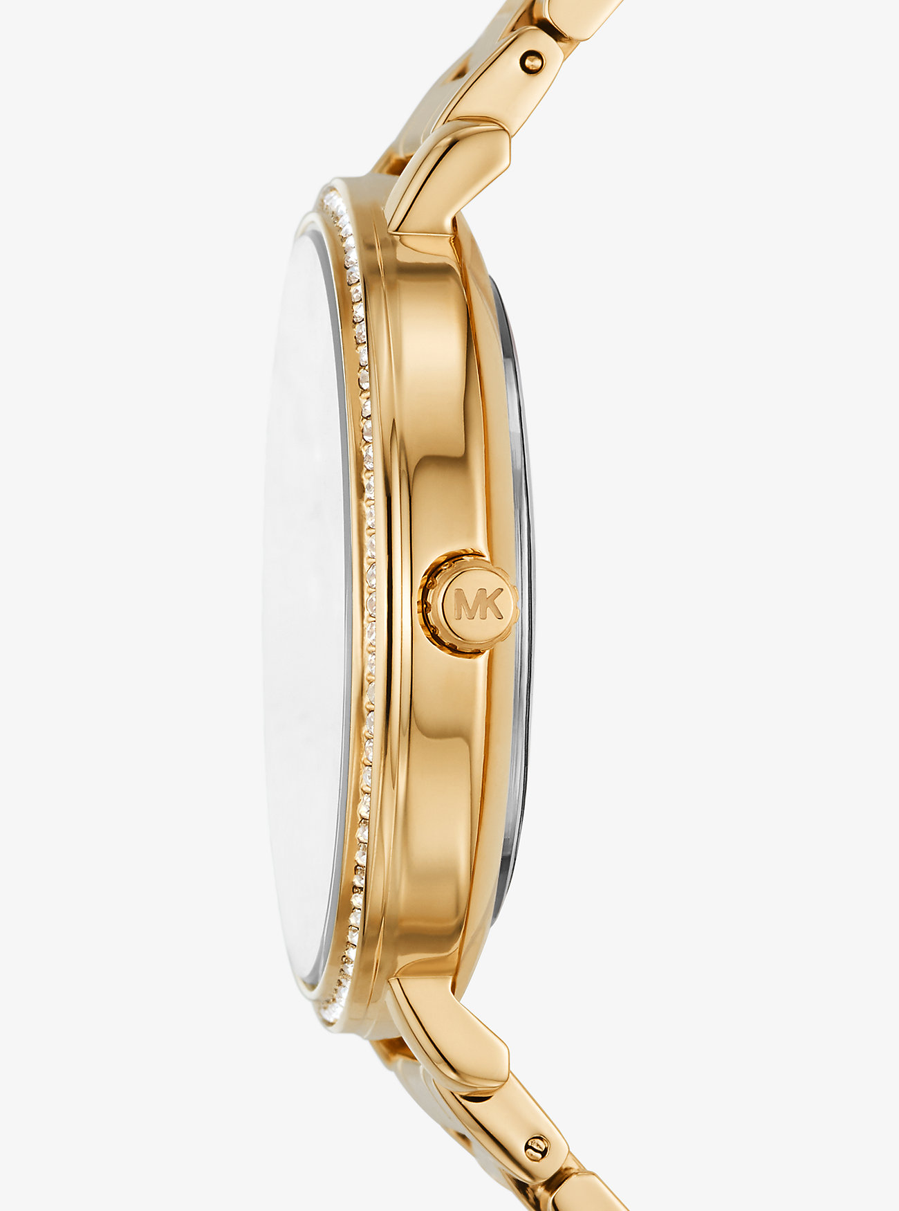 Pyper Pavé Gold-Tone Logo Watch - GULL