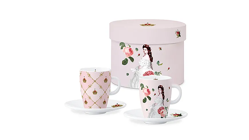 ppd Sisi and Vienna Espressotasse Geschenkpackung rosa, beige