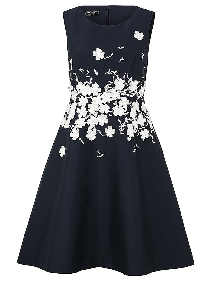 APART Kleid in Dunkelblau/ Weiß günstig kaufen 42