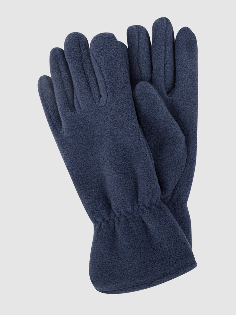 Handschuhe aus Teddyfell in hellblau
