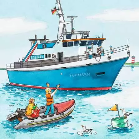 Kinderpuzzle ab 5 Jahren - Polizeieinsatz - 49 Teile