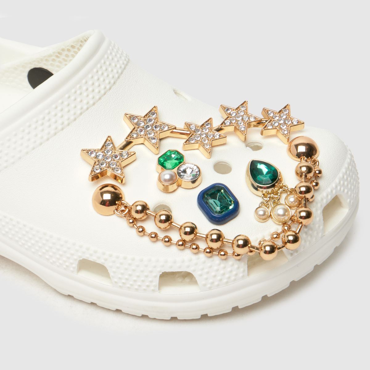 Crocs multifunkciós jibbitz smaragdzöld gem 5 darabos csomag